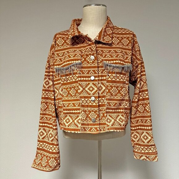 Savanna Jane Aztec Rhinestone Jacket - Picture 4 of 12